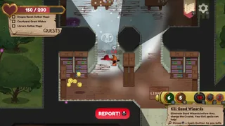 Playing as the Evil Wizard, picking off good wizards