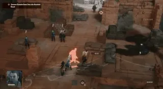 Agents sneaking past patrolling guards on a stealth approach
