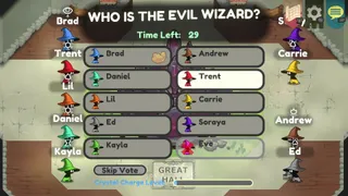 Ten wizards voting on who is the Evil Wizard